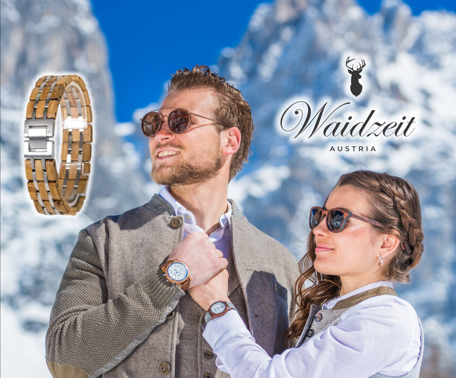 Uhren, Armbänder und Brillen aus Holz von Waidzeit